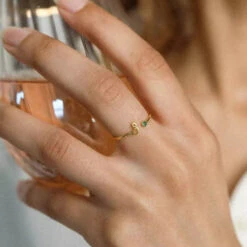 Birthstones Letter Ring -Meinekette Verkäufe Main 05