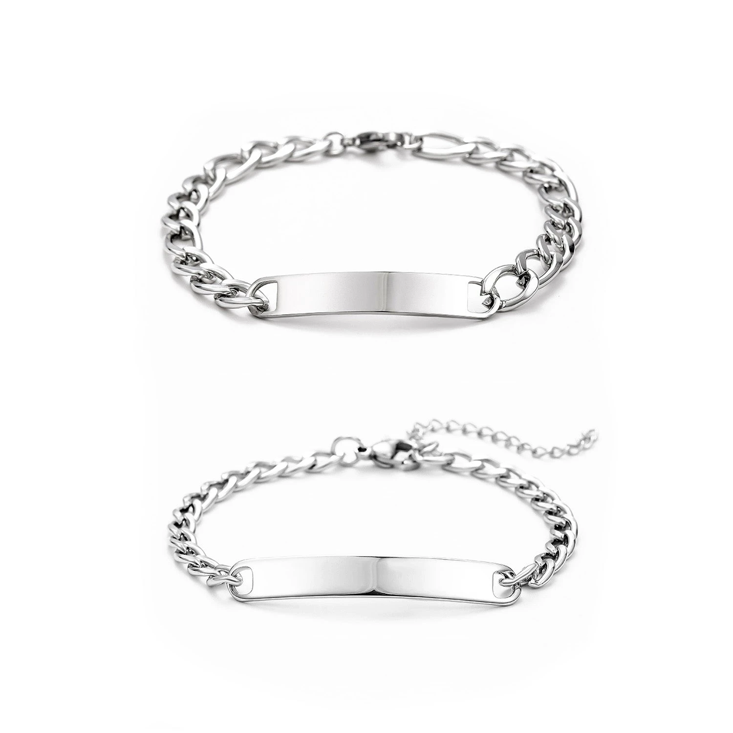 ID-Partnerarmband Mit Gravur 1 ID-Partnerarmband Mit Gravur