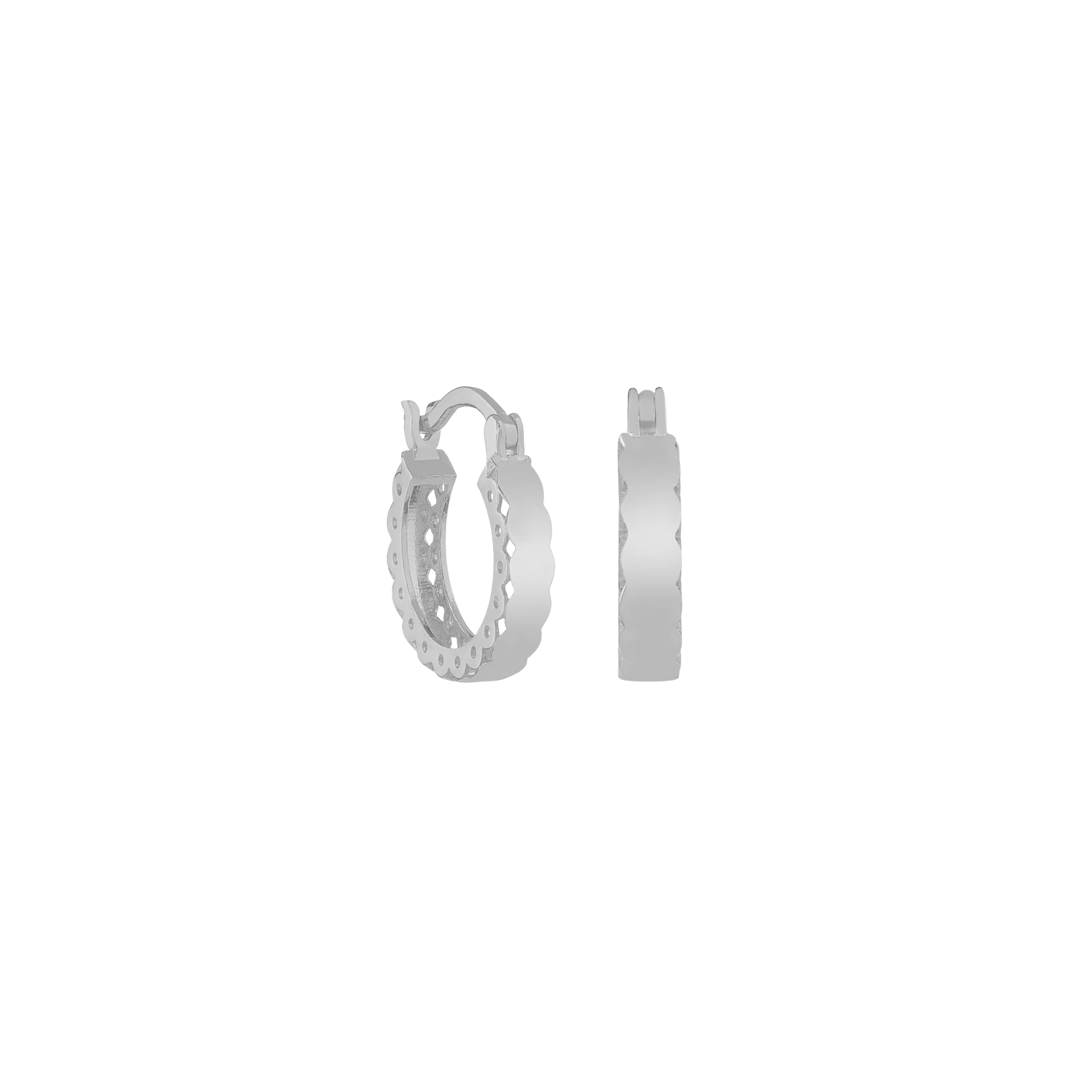 Round Creole Ohrringe 3 Round Creole Ohrringe – Bild 3