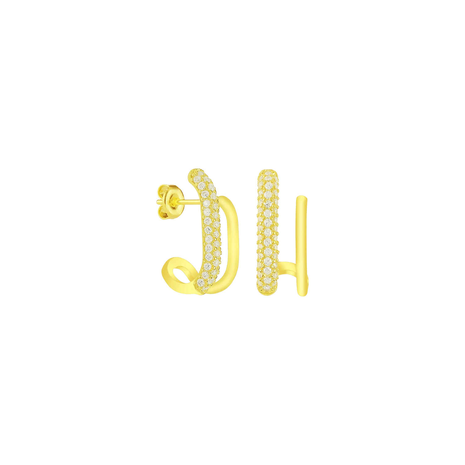 Twisted Zirkonia Ohrringe 1 Twisted Zirkonia Ohrringe