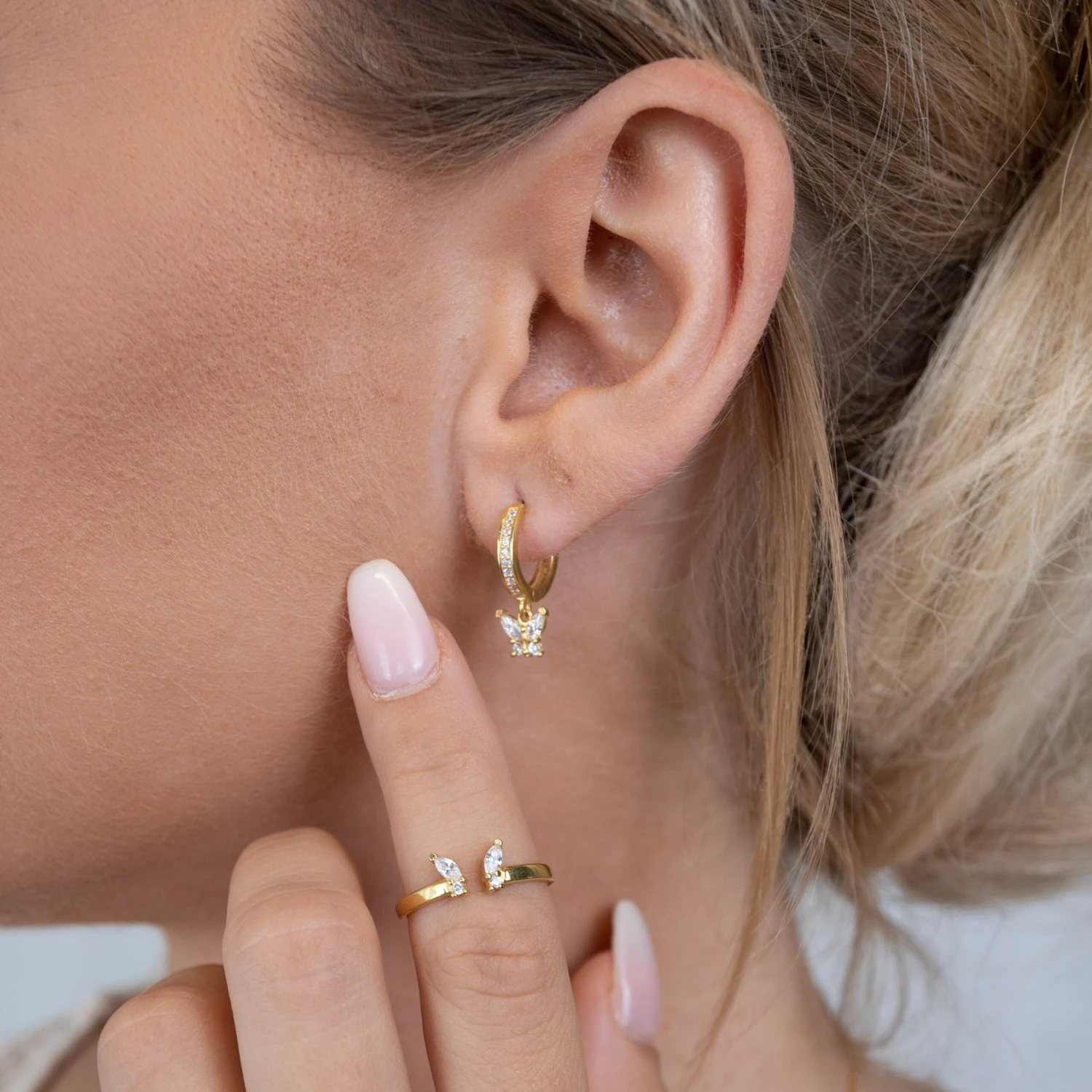 Schmetterling Ohrringe Luna 4 Schmetterling Ohrringe Luna – Bild 4