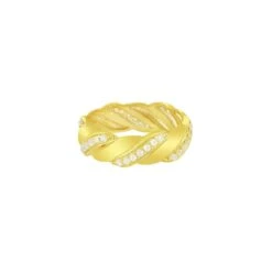 Braid Ring Mit Zirkonia