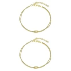 Liebesknoten Partnerarmband -Meinekette Verkäufe goldandgold