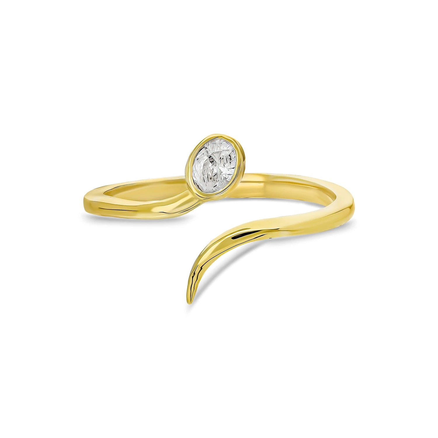 Snake Zirkonia Ring 1 Snake Zirkonia Ring