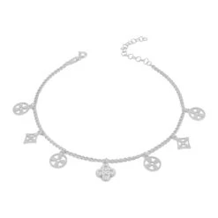 Armband Estilo Mit Zirkonia -Meinekette Verkäufe silver Fusskette 043 01 f5adc14d 631b 44bf ae21 c4175749b499